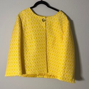 Bright Yellow Patterned Jacket and Skirt SET!!